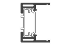 Immagine di ANTA VETRO INFILO RIDOTTA SX120 RAL 9010