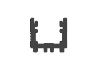 Immagine di BINARIO SING.RIBASS. SX110 RAL 9010