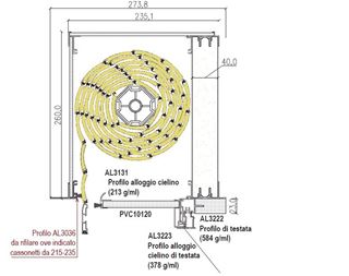 Immagine di CASSONETTO ZETA 1 EVOLUTION FILO MURO H.260