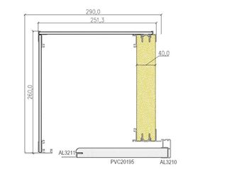 Immagine di CASSONETTO ZETA 2 EVOLUTION CENTRO MURO H.260