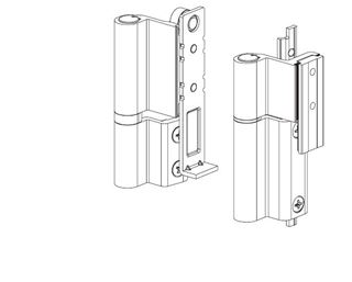 Immagine di CERNIERA A/R GALICUBE C.E.SORMONTO 130KG  ANTA AFFA.R. C.E KG. 130 - CERNIERA PE
