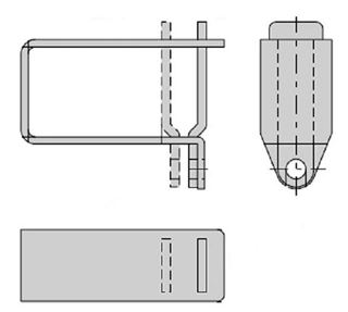 Immagine di CRAVATTA PER LUCCHETTO MM.50