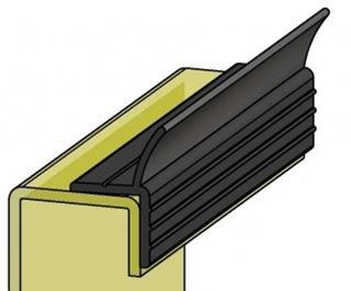 Immagine di GUARNIZIONE PVC GUIDA A 'G' MT.225