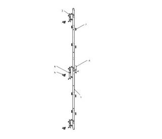 Immagine di KIT ASTA CHIUSURA MULTIPUNTO L=1600 1/2/3 ANTE MXAMX658312 MX166