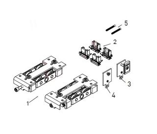 Immagine di KIT BASE 2 ANTE APRIBILI MX166          AMX6601K.80 MX166