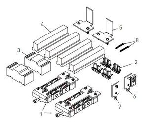 Immagine di KIT BASE ANTA APRIBILE + ANTA FISSA MX166AMX6601K.79 MX166