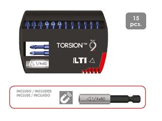 Immagine di KIT INSERTI TORSION+PORTAINSERTI 15 PCS.