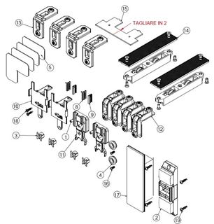 Immagine di KIT MONO ANTA A SCOMPARSA SX120 - 240KG ANTAASX12K1AM SX120