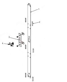 Immagine di KIT PROLUNGA CHIUSURA MULTIP. L=1600 1/2/3 ANTE MXAMX658313 MX166