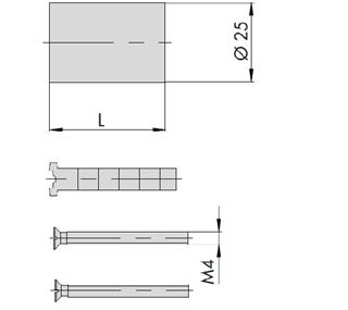 Immagine di KIT PROLUNGA X CILINDRI TUBO FISSO L=56MM