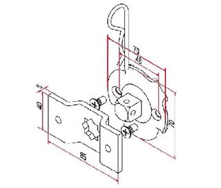 Immagine di KIT SUPPORTO DA 58 CON PERNO Q. 16 +OMEGA
