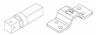 Immagine di KIT SUPPORTO + PERNO Q. X REVOLUTION    SUPPORTO CASSONETTO ZETA PER M
