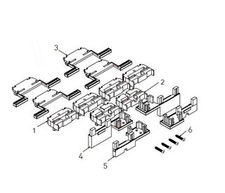 Immagine di KIT TAPPI 2 ANTE APRIBILI SOGLIA C MX   AMX6582.62 MX166