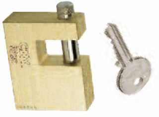 Immagine di LUCCHETTI RETTANG. IN OTTONE MM.90