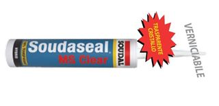 Immagine di MS POLYMER TRASP. CRYSTAL ML.290 SERRAMEN.SILICONE VETRI - POLIMERO CRIS