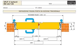 Immagine di PORTA TAGLIAFUOCO SPLIT 2A R.120