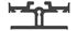 Immagine di PROFILO SUPPORTO CARRELLO MX166 NERO GRAFF.