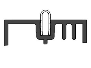 Immagine di PROF. PORTA BINARIO INF. HX160 9007