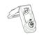Immagine di SQUADRETTA TELAIO SCORR. SX700-E700     EKA60 - 0314 - 0443 - SX700 -