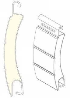 Immagine di TAPPARELLA ALLUMINIO M55                TERMINALE COLORE LEGNO + 3 € N