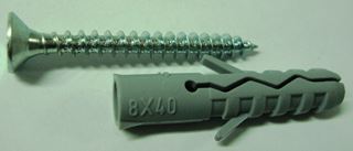Immagine di TASSELLO NYLON S/BORDO C/VITE