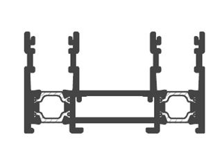 Immagine di TELAIO 2 VIE SX110 MARRONE+BIANCO SOFT