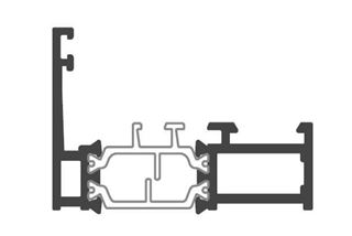 Immagine di TELAIO 'L' MX603 T.T. NOCE SCURO+9010 RAGGR.