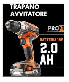 Immagine di TRAPANO/AVVITATORE A BATTERIA 18V 2-2.0Ah