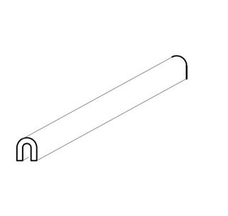 Immagine di BINARIO U INFERIORE INOX MX166 L=MT.3   AMX2016.52 LO PRENDONO IN MAGA