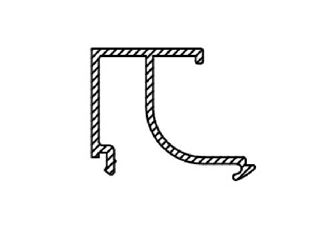 Immagine di FERMAVETRO (SP.15,5mm) RAL 1013