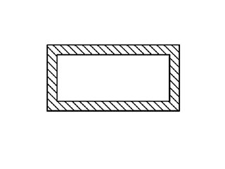 Immagine di TUBO RETTANG. ALL. 20x10 RAL 9010