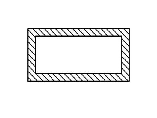 Immagine di TUBO RETTANG. ALL. 30x15 RAL 1013
