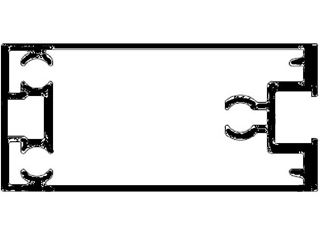 Immagine di ZOCCOLO DA MM.90 PX45 9010 RAGGR.