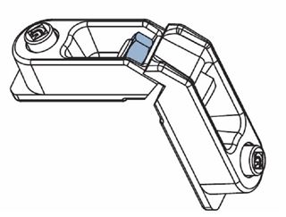 Immagine di SQUADRETTA 15,3X8,2 PRESSOFUSA PUL SCURET. PICCOLOPER AL5100 - SCURETTO PICCOLO
