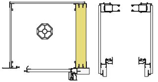 Immagine di MONOBL.Z EVOLUT.1 MINI FIN. FILO MURO H.260 M.250