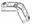 Immagine di SQUADRETTA 35,8X13,5 PRESSOFUSA PULS. TOP40/NC40ATO01SQ - 0421F - 0334