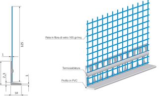 Immagine di ANGOLARE CON RETE ANTILESIONE SP.5 X 125mmAC23RE001