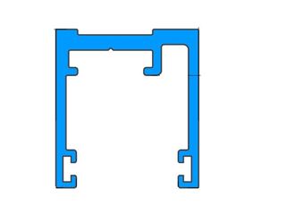 Immagine di TELAIO FISSO VITRALL PX45 RAL 9005 OP.CL.2