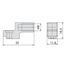 Immagine di COPPIA BOCCOLE FILETTATE M.08           per serie 19225 - 49225