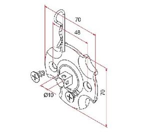 Immagine di KIT SUPPORTO DA 45 CON PERNO Q. 10      **
