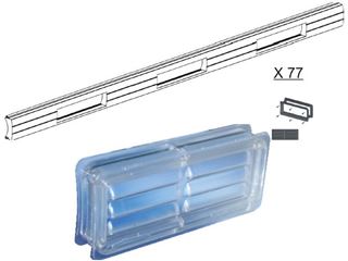 Immagine di KIT GRIGLIA DI AREAZIONE MONTATO SU STECCA 19X77PM77KG