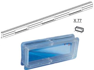 Immagine di KIT OBLO' TRASPARENTE MONTATO SU STECCA 19X77