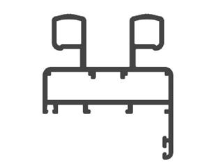 Immagine di TELAIO 'Z' 2 VIE E70 S817 MARRONE SOFT
