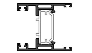 Immagine di ANTA VETRO INFILO SX120 V.39 GRIGIO GRAFITE