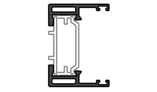 Immagine di ANTA VETRO INFILO RIDOTTA V.39 SX120 DN04+F596