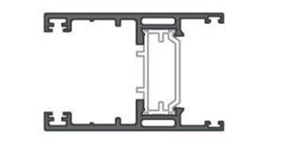 Immagine di ANTA VETRO INFILO MAGG.SX120 AN.INOX LUCIDO