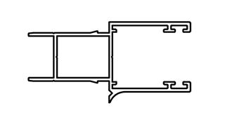 Immagine di GUIDA A SPORGERE A ML 5,85 RAL 9006 OP.