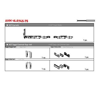 Immagine di KIT HM160  1 ANTA MOBILE 45° INCASSO    AHM166745.75