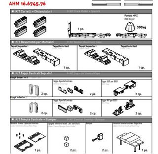 Immagine di KIT HM160 MOBILE +  ANTA FISSA 45°      AHM166745.76