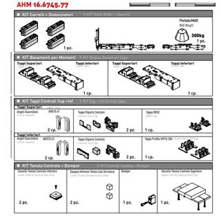 Immagine di KIT HM160 MOBILE +  ANTA FISSA MINIMALE 90°AHM166745.77